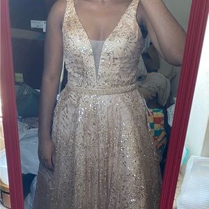 Gold Sparkling Dress